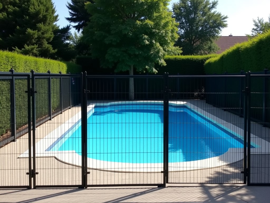 B2B Temporary Safety Fence Around Pool