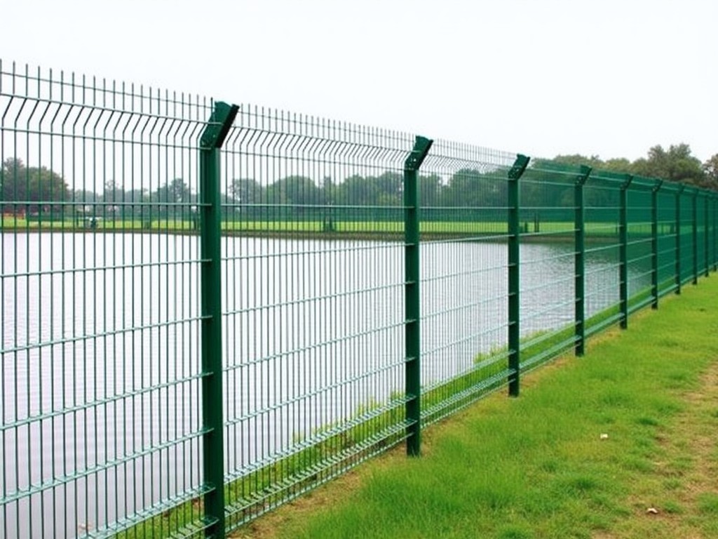 China 12 Gauge Vinyl Coated Welded Wire Fencing