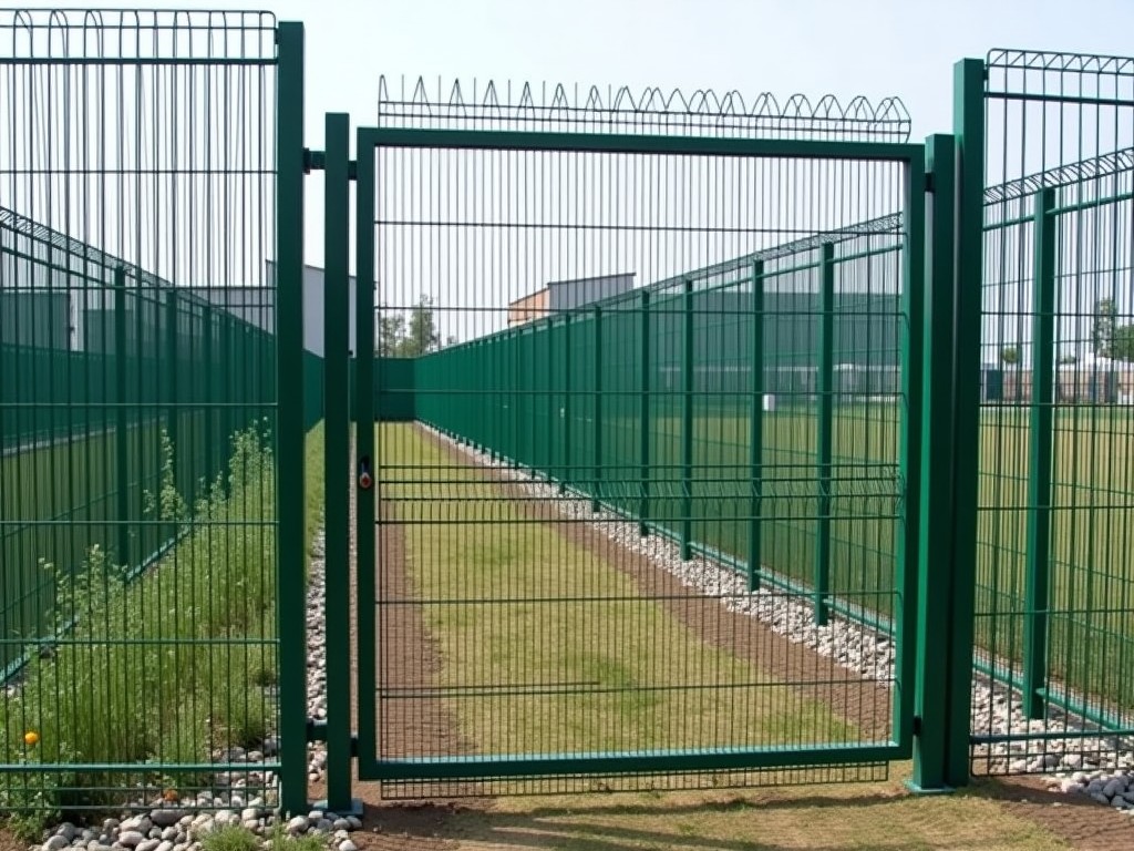 China Temporary Fence Panel With Gate