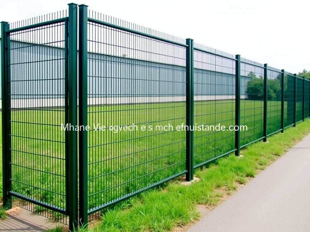 Oem Euro Style Steel Mesh Fencing Panels