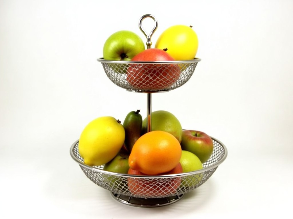 Stainless Steel 2 Tier Fruit Basket