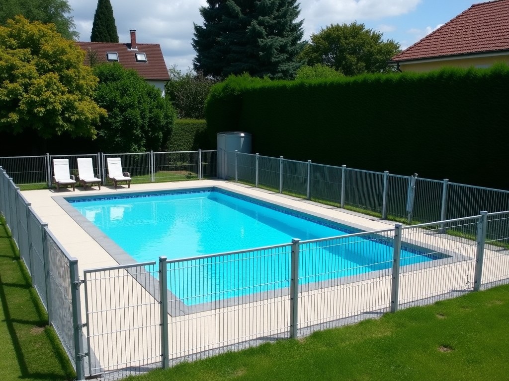 Temporary Fence Around Swimming Pool