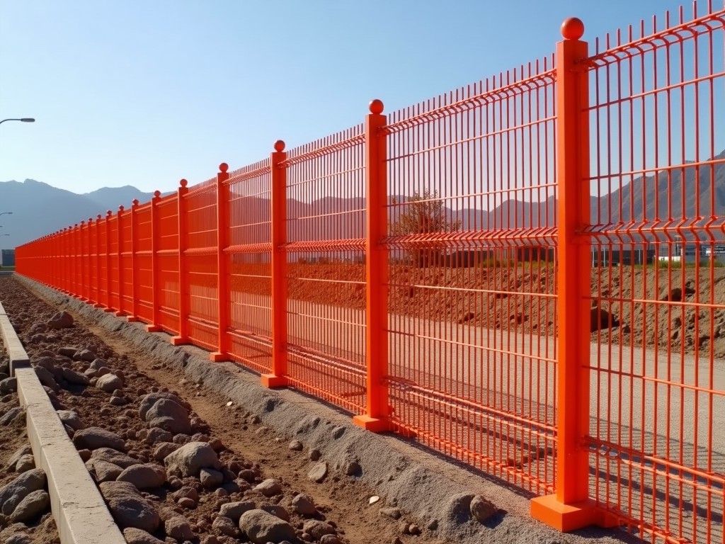 Temporary Orange Construction Fencing
